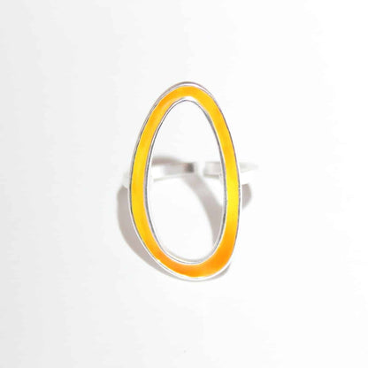 Yellow oval ring